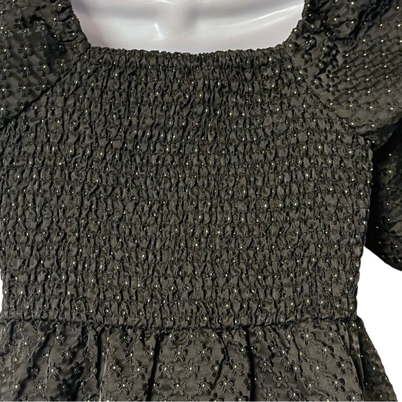 Copper Key Cap Sleeve Square Neck Jacquard Dress Size Medium NWT - Picture 8 of 10